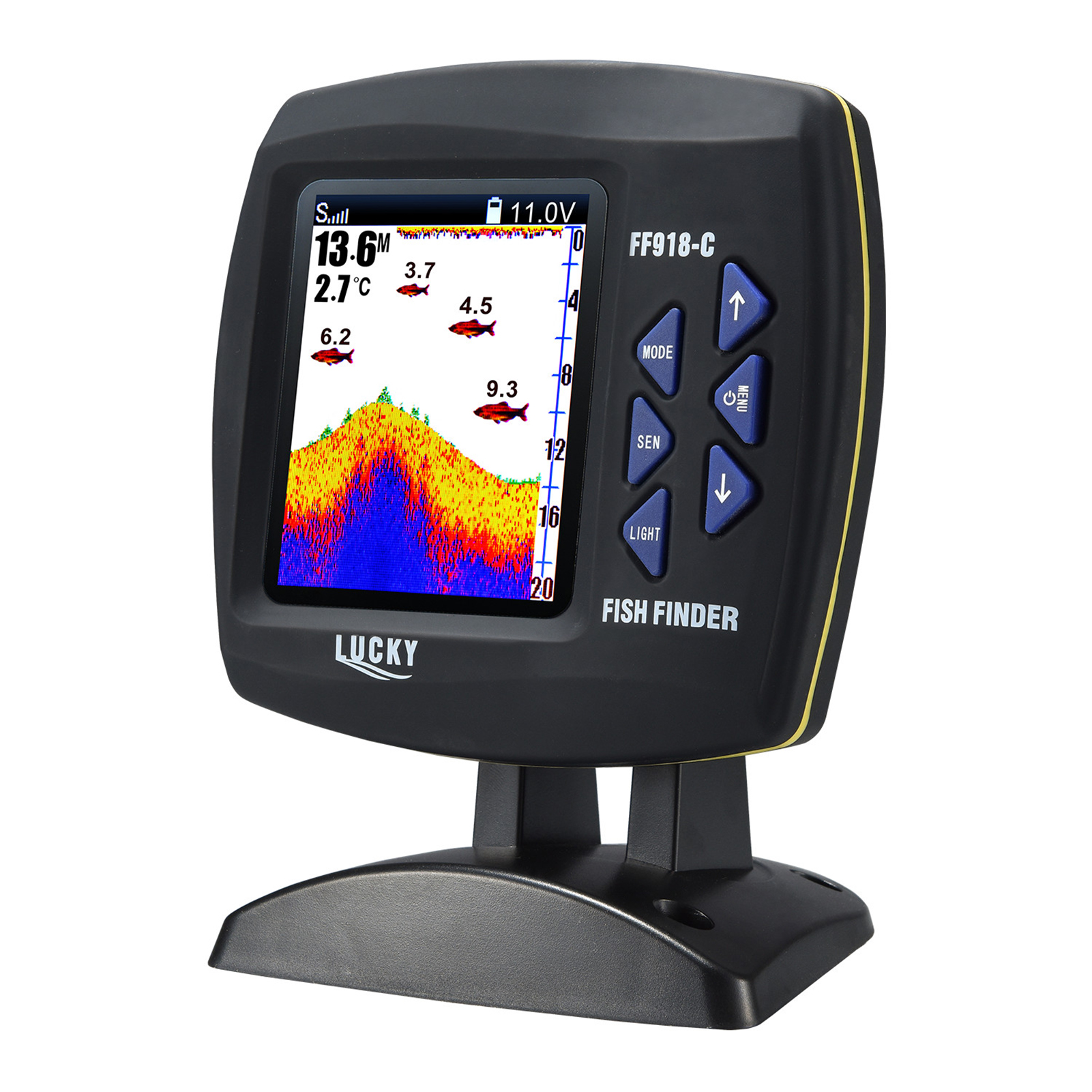 Fishing Depth Finder - مكتشف الأسماك محول سلكي مستشعر Fishfinder