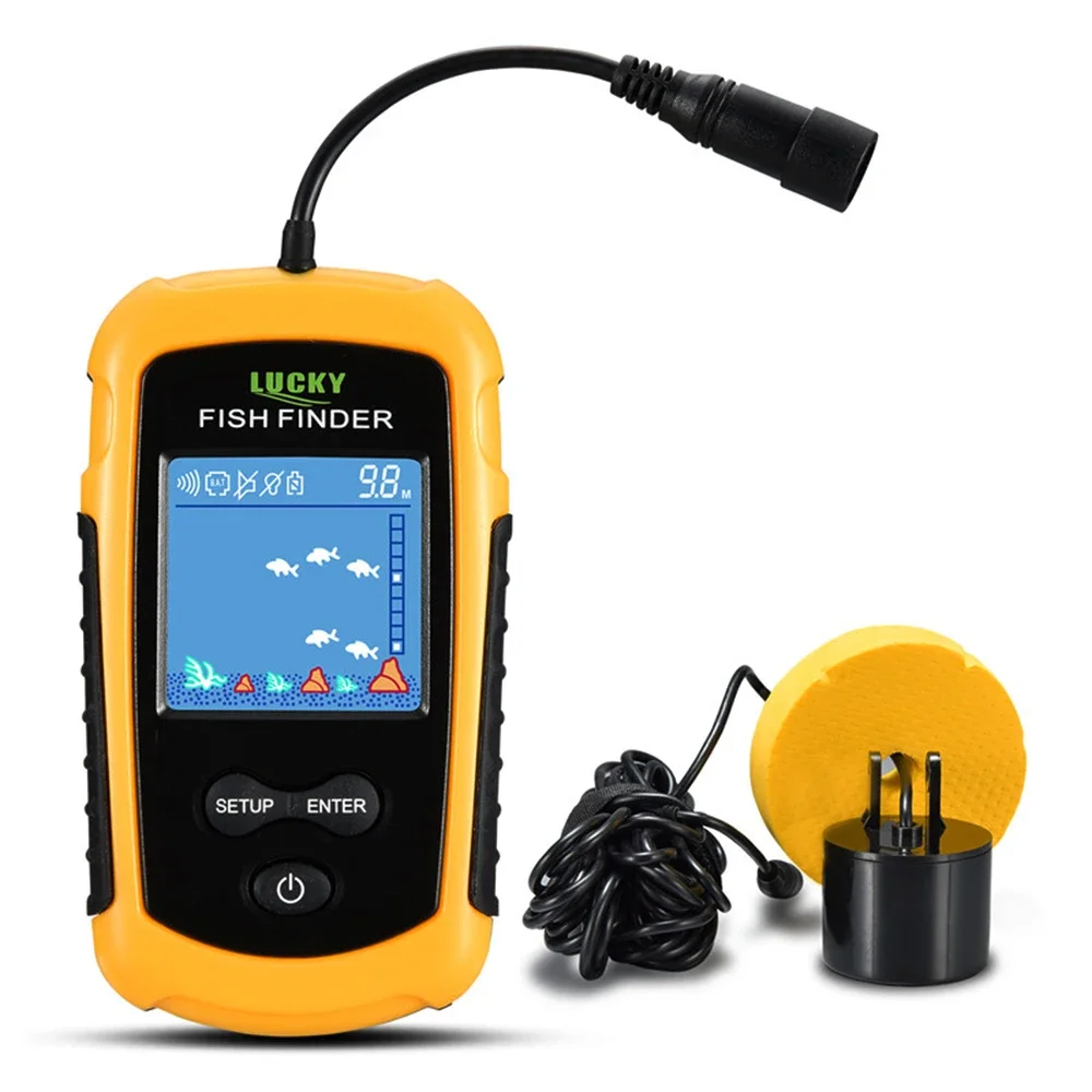 Fishing Depth Finder - محظوظ LCD شاشة ملونة المحمولة السلكية