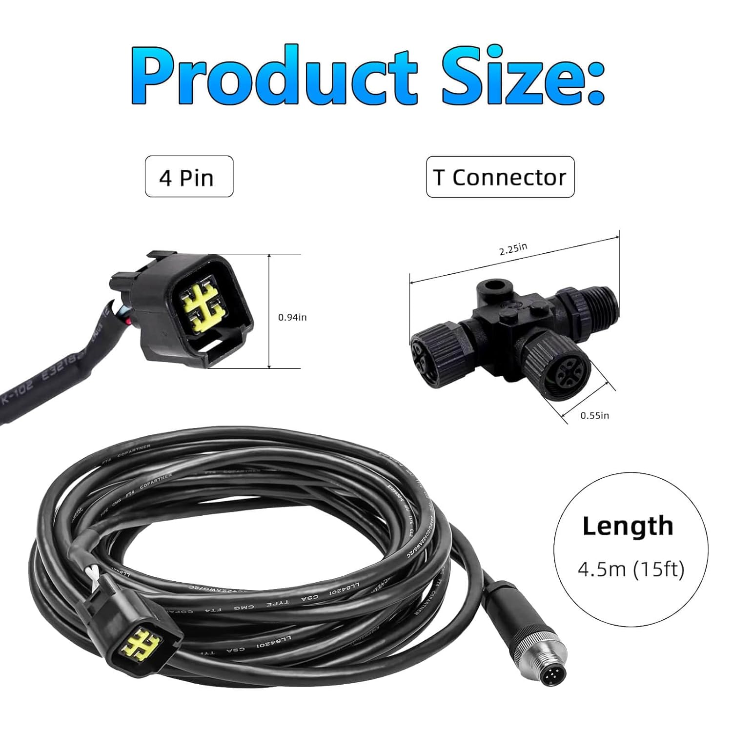 Fish Finder Cable - كابل واجهة المحرك NMEA2000 مع موصل