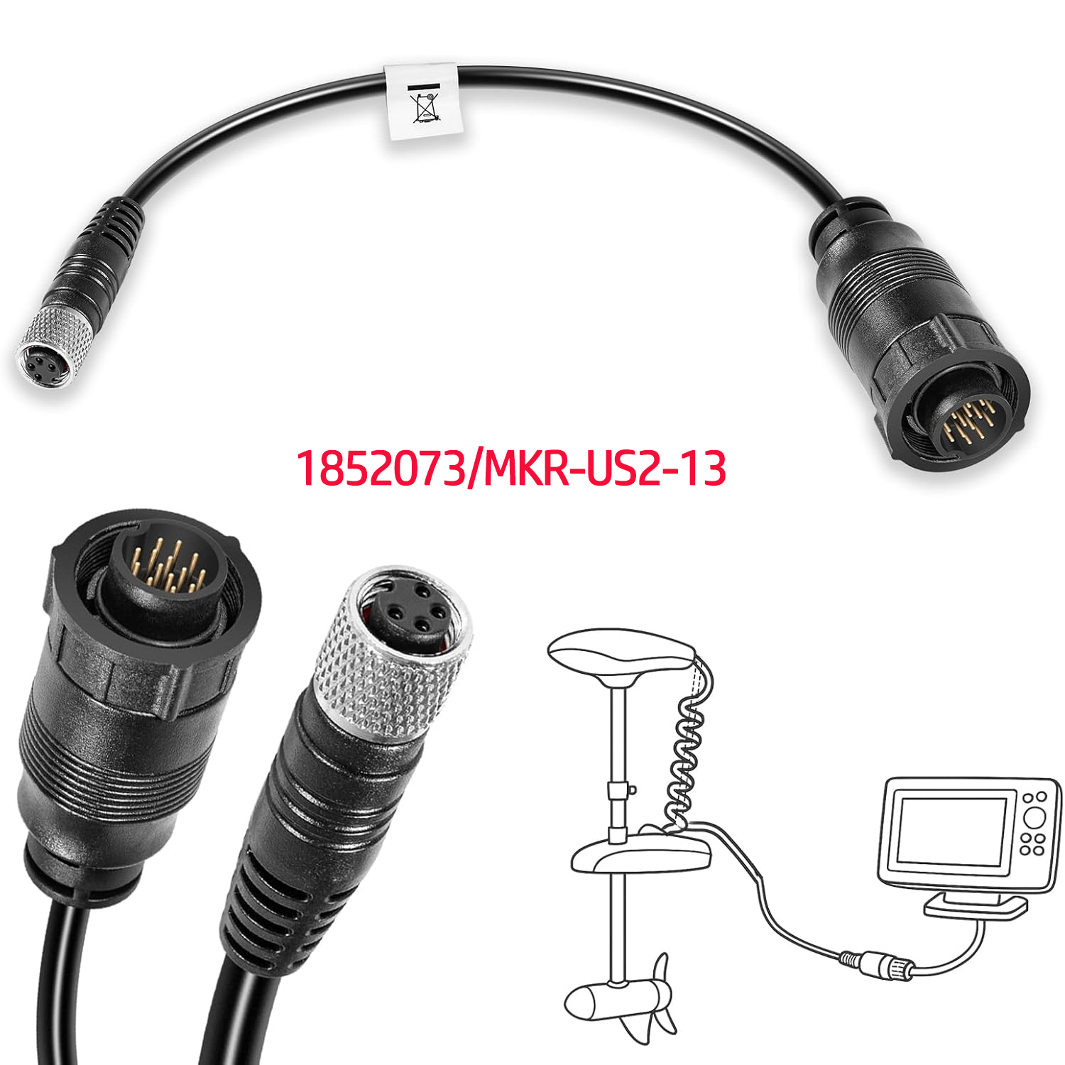 Fish Finder Cable - كابل محول سونار عالمي جديد من