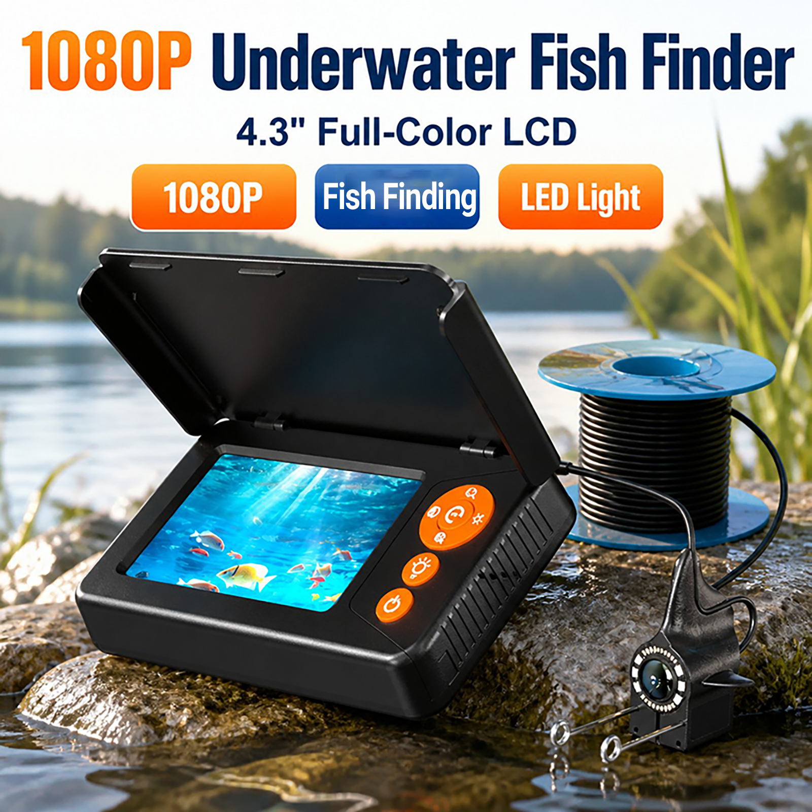 Fishing Depth Finder - كاميرا تحت الماء لاكتشاف الأسماك بدقة