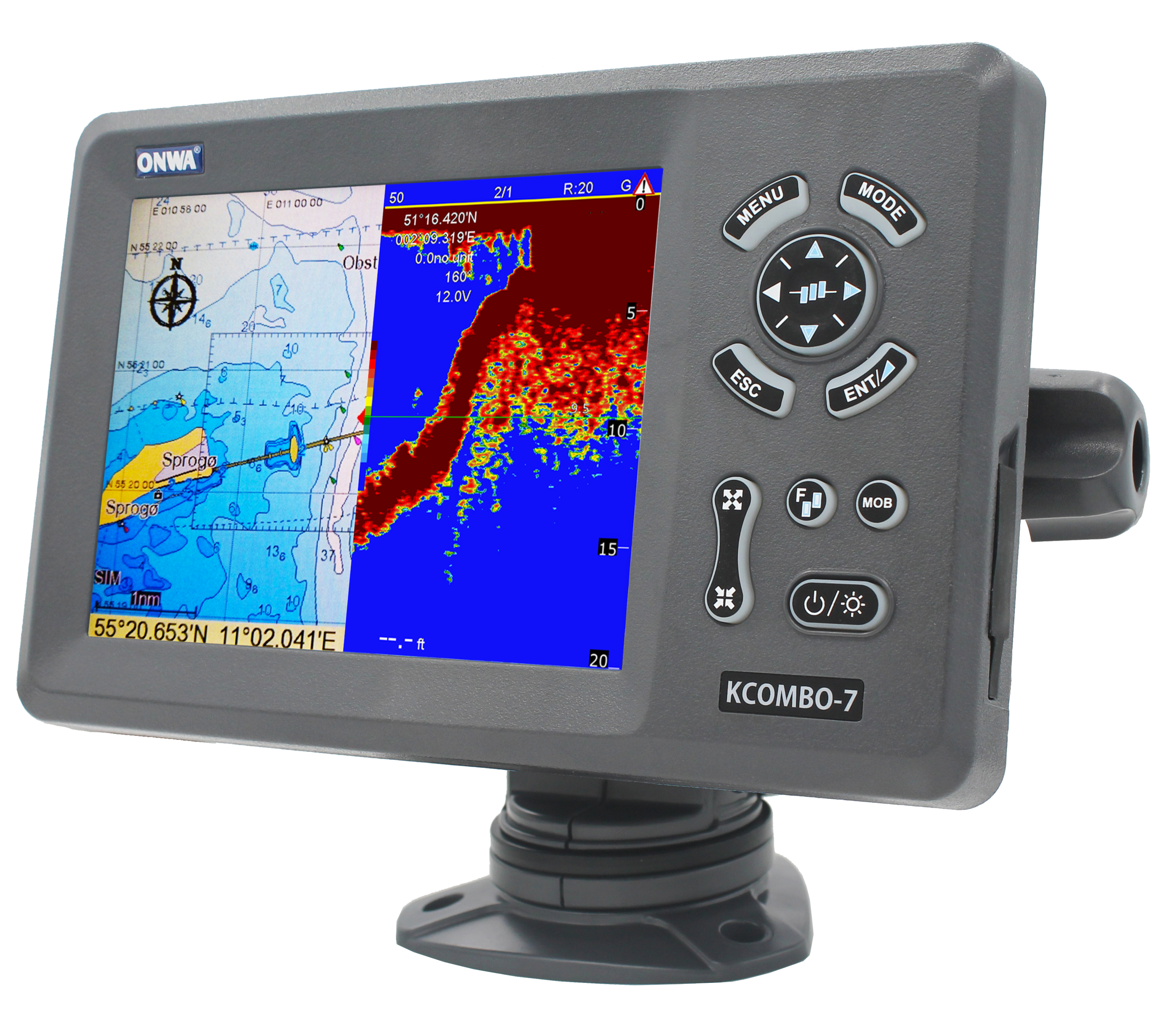 Fish Finder - جهاز ONWA KCombo-7 ملاحة بحرية وتحديد