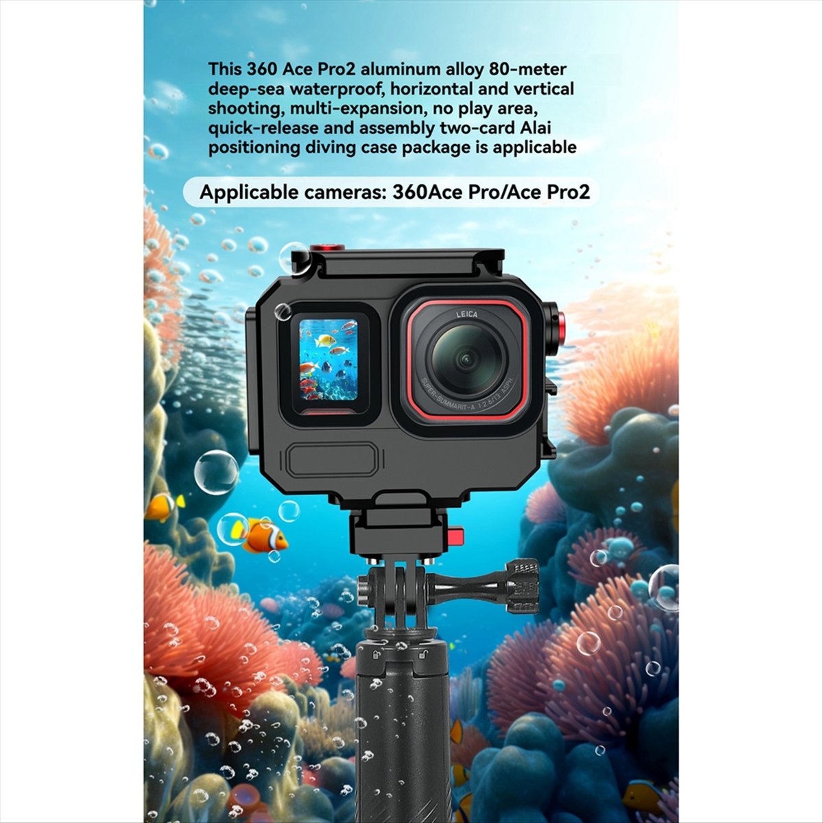 Underwater Camera - حافظة مقاومة للماء M05K بطول 263