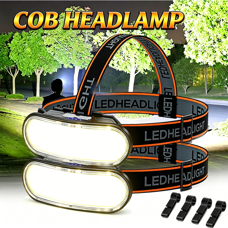 Fish Finder Battery - مصباح أمامي قوي بتقنية COB LED