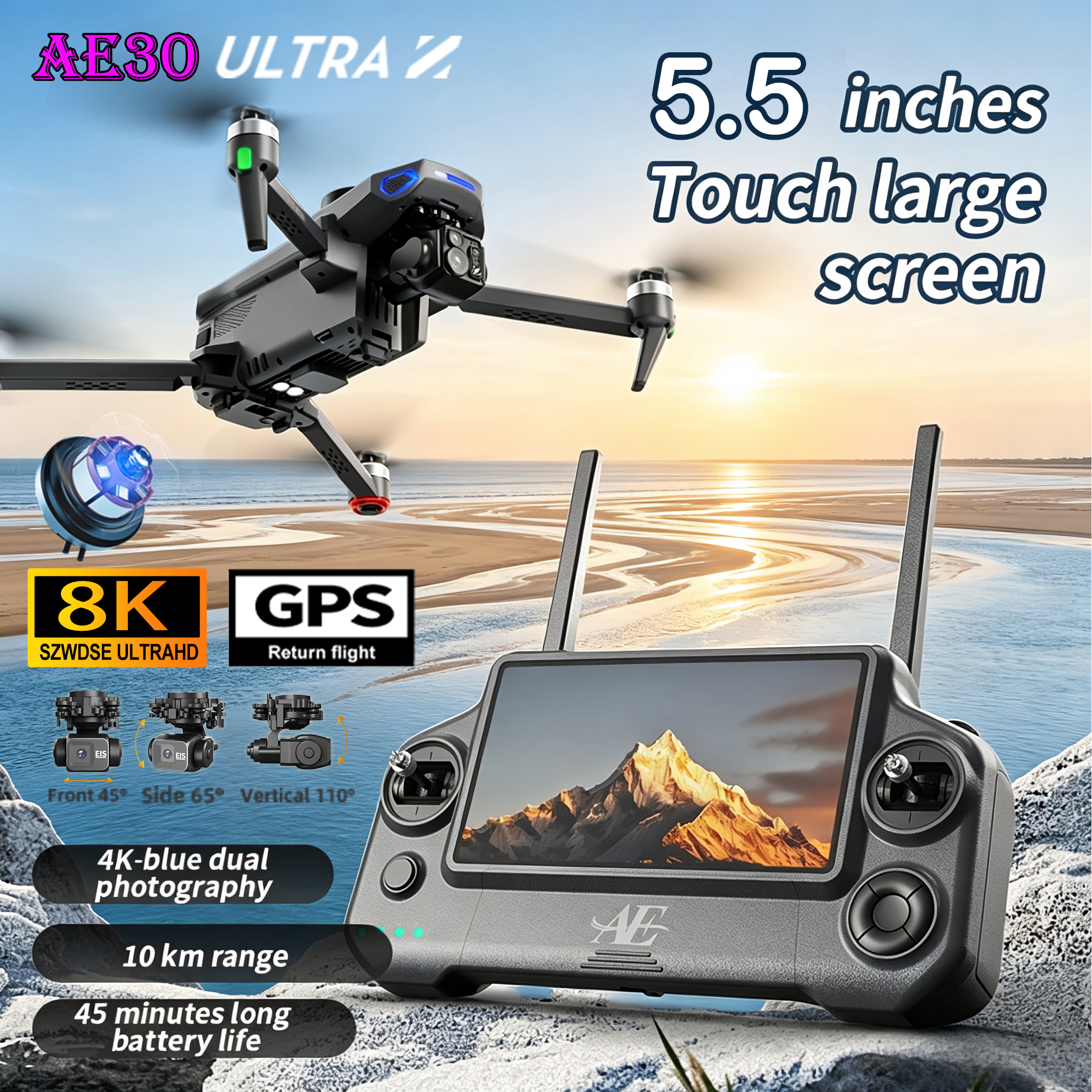 Fishing Gps - طائرة بدون طيار AE30 Ultra GPS