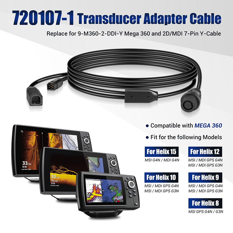 كابل محول جهاز استشعار 720107- - مراجعة Fish Finder Cable وسعره