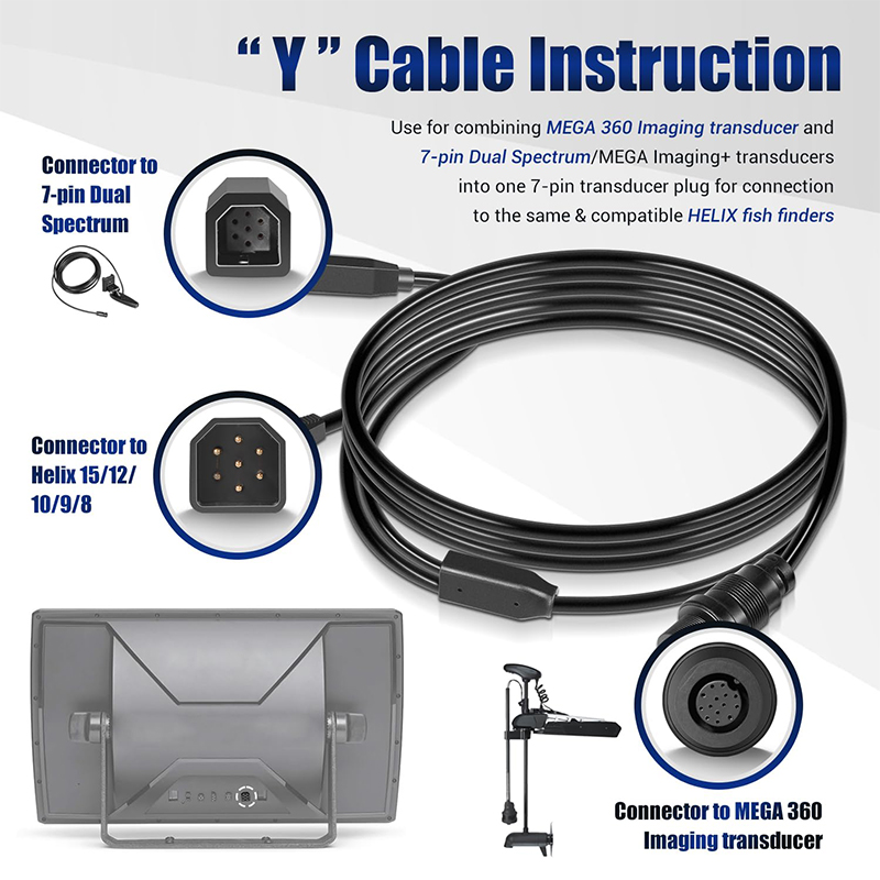 كابل محول جهاز استشعار 720107- - مراجعة Fish Finder Cable وسعره