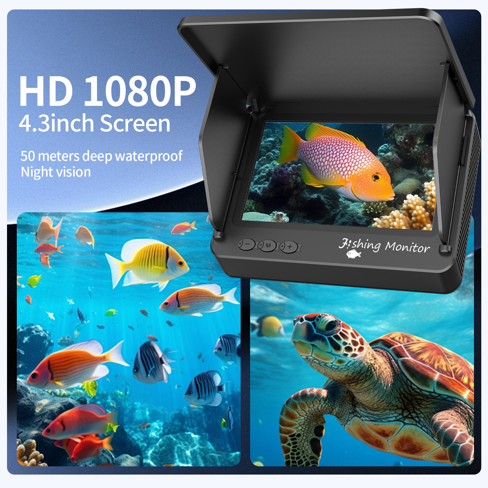 كاميرا صيد الأسماك تحت الماء ب - مراجعة Fish Finder Portable وسعره