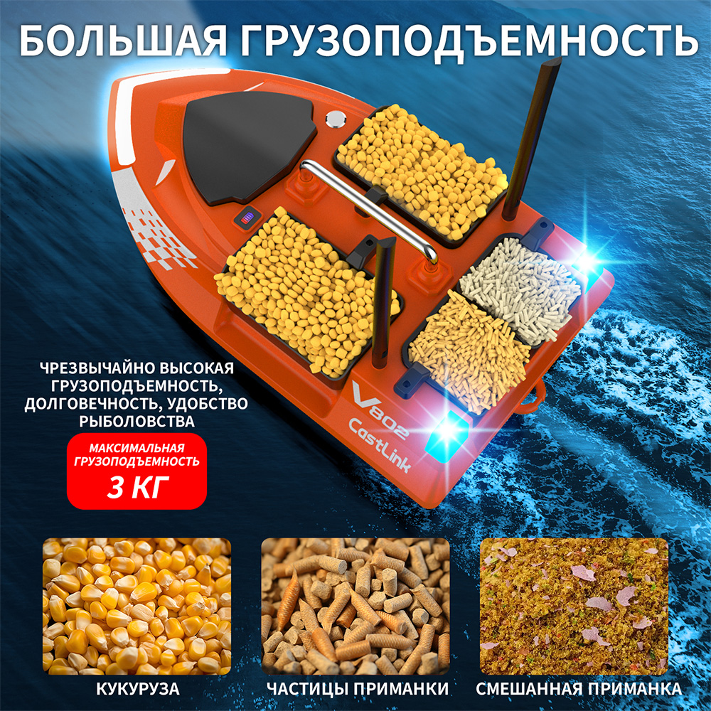 قارب طعم بتحكم عن بعد بهوائي م - مراجعة Fish Finder Cable وسعره