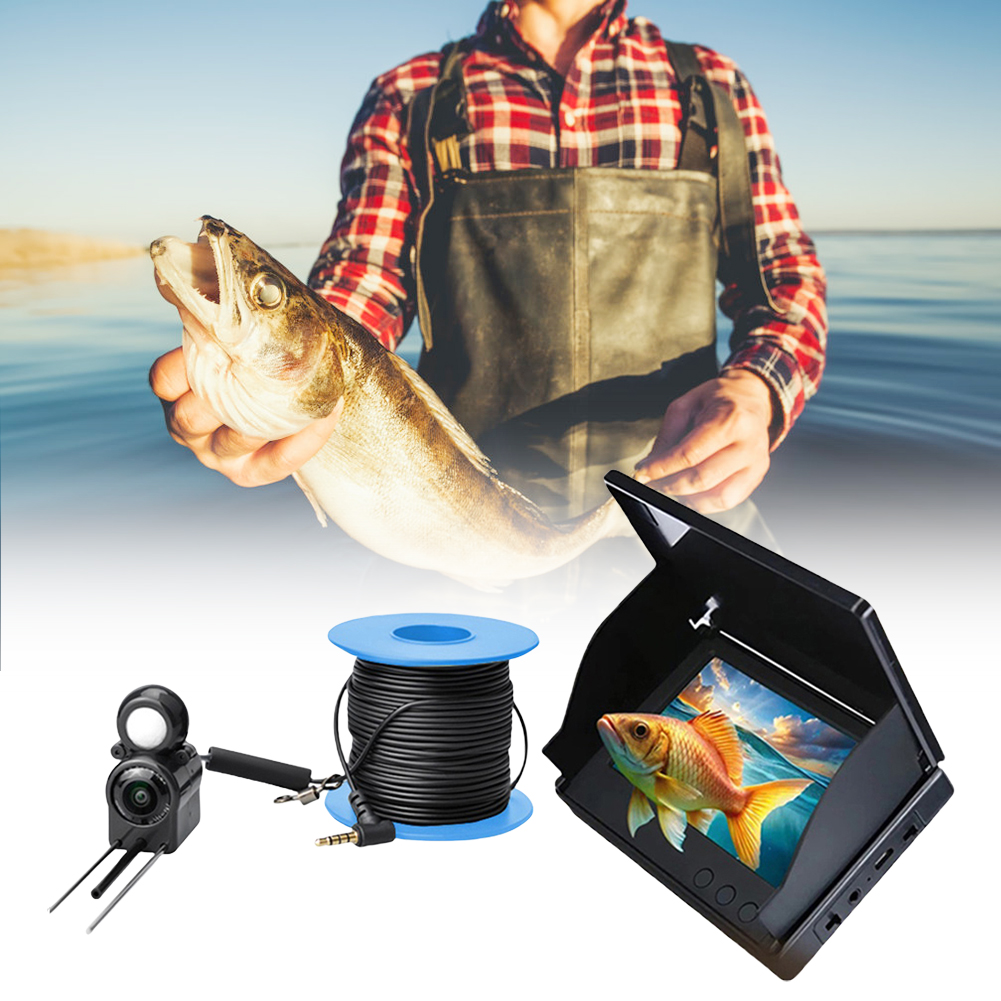 كاميرا صيد تحت الماء مع شاشة I - مراجعة Fish Finder Cable وسعره