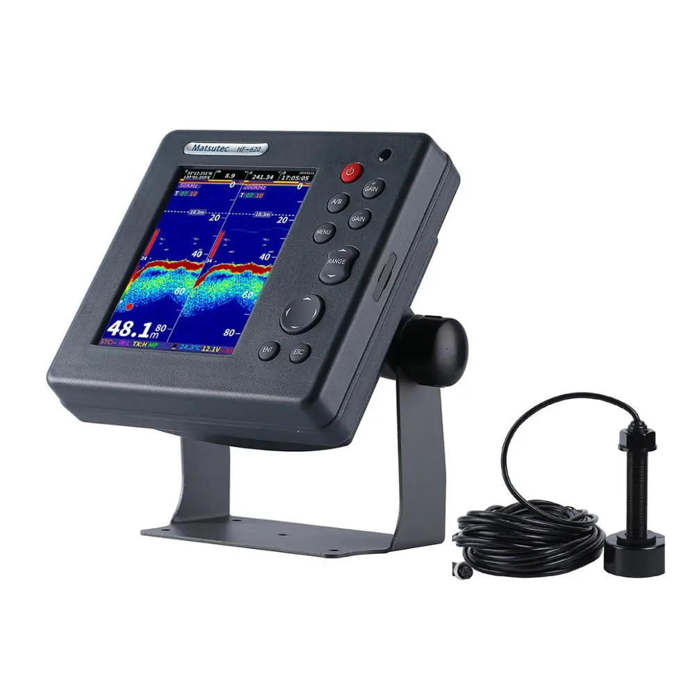 Matsutec HF-620 MARINE COLOR E - مراجعة Fish Finder Charger وسعره