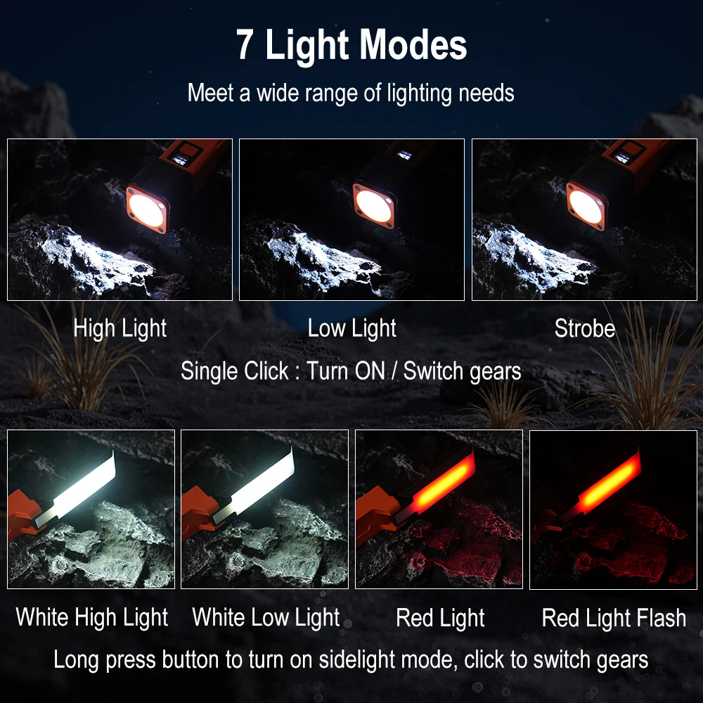 BORUiT 300LM LED ضوء العمل مصب - مراجعة Fishing Light وسعره