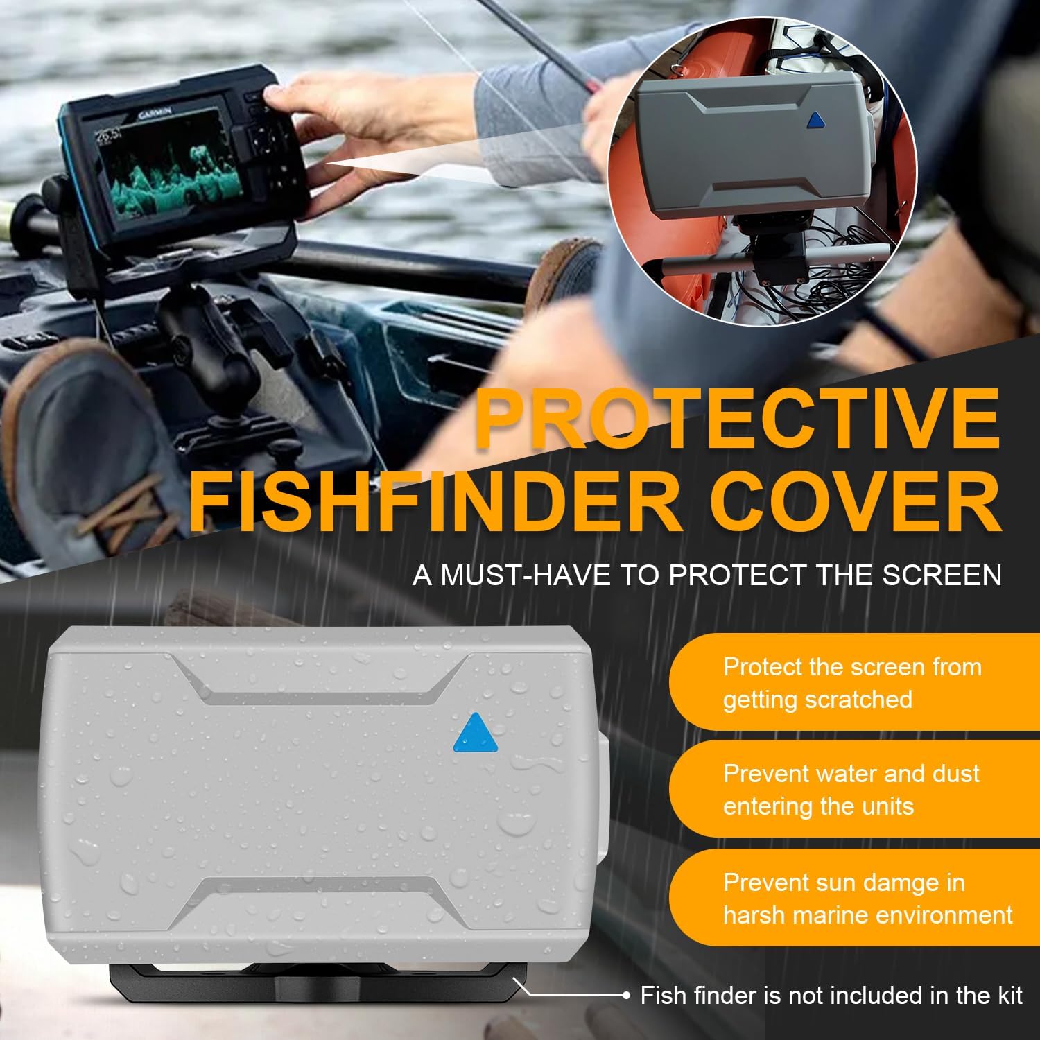 غطاء واقي من الشمس والغبار لجه - مراجعة Fish Finder وسعره