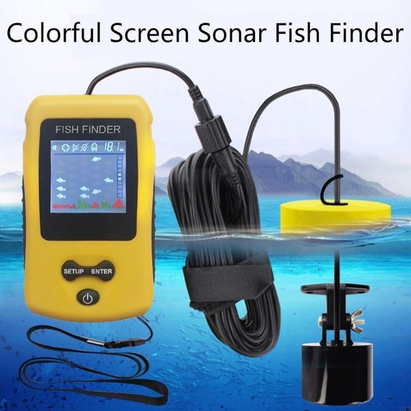 77HC مكتشفات السونار السونار ا - مراجعة Fishing Depth Finder وسعره