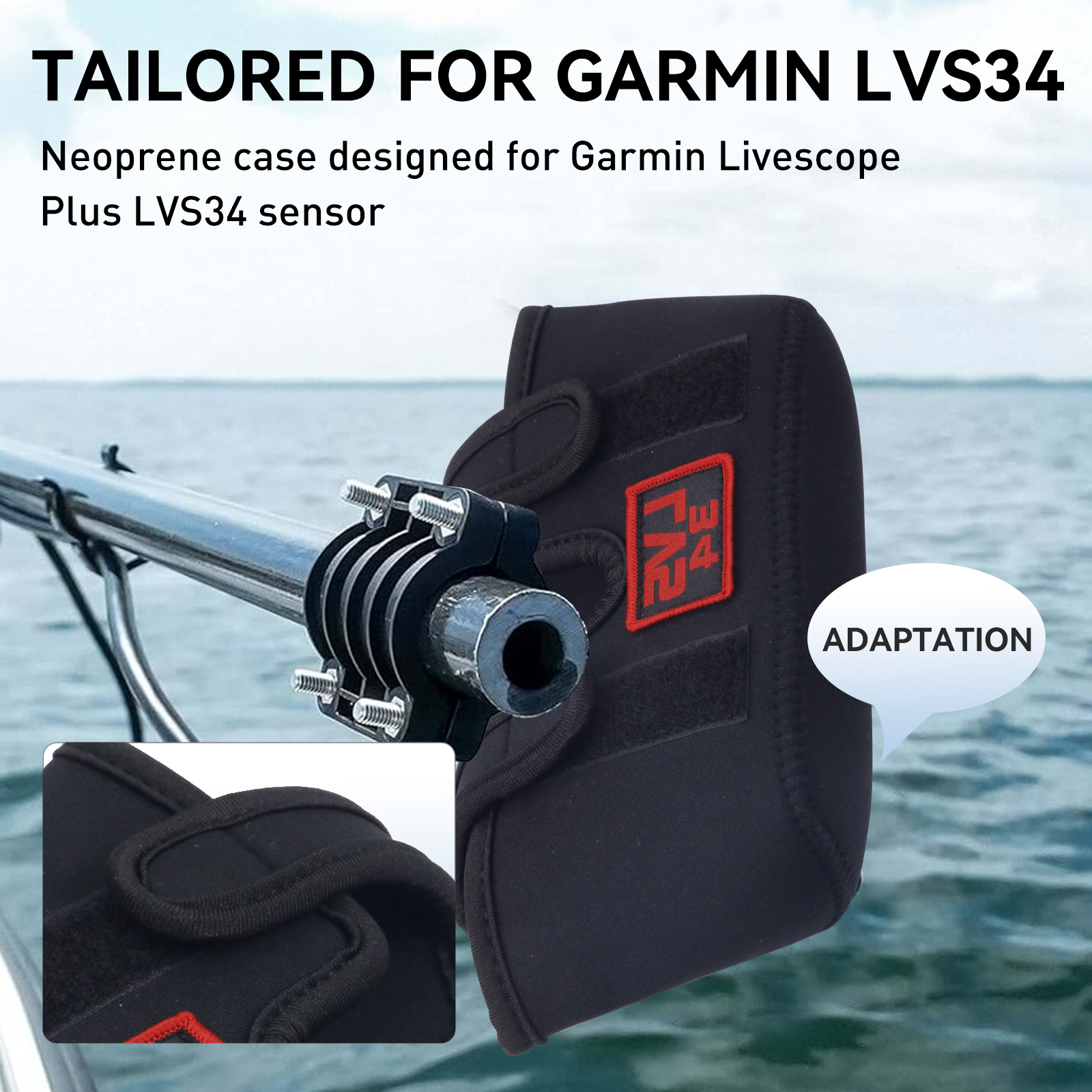 غطاء محول الطاقة LVS34 Marine  - مراجعة Fish Finder Case وسعره