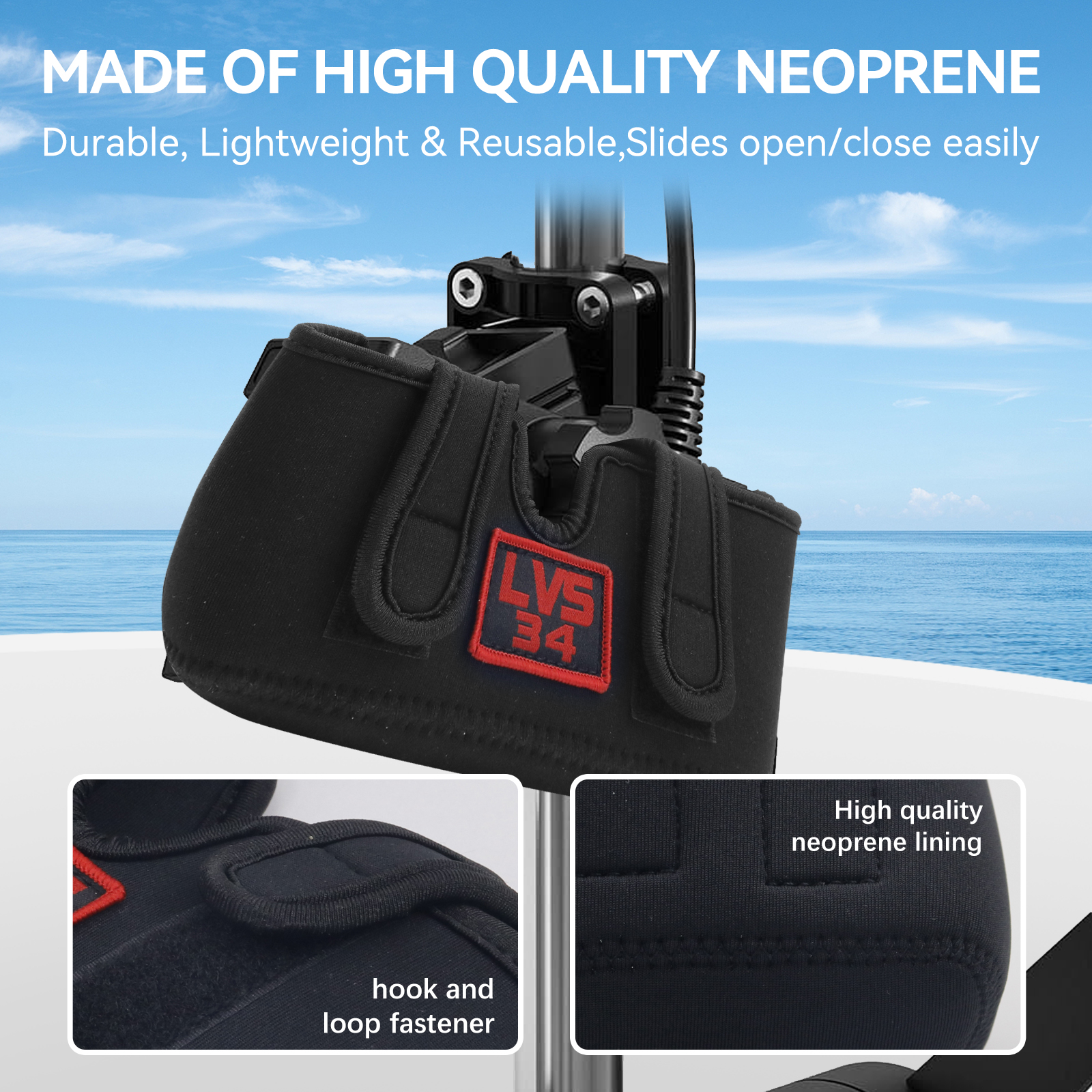 غطاء محول الطاقة LVS34 Marine  - مراجعة Fish Finder Case وسعره