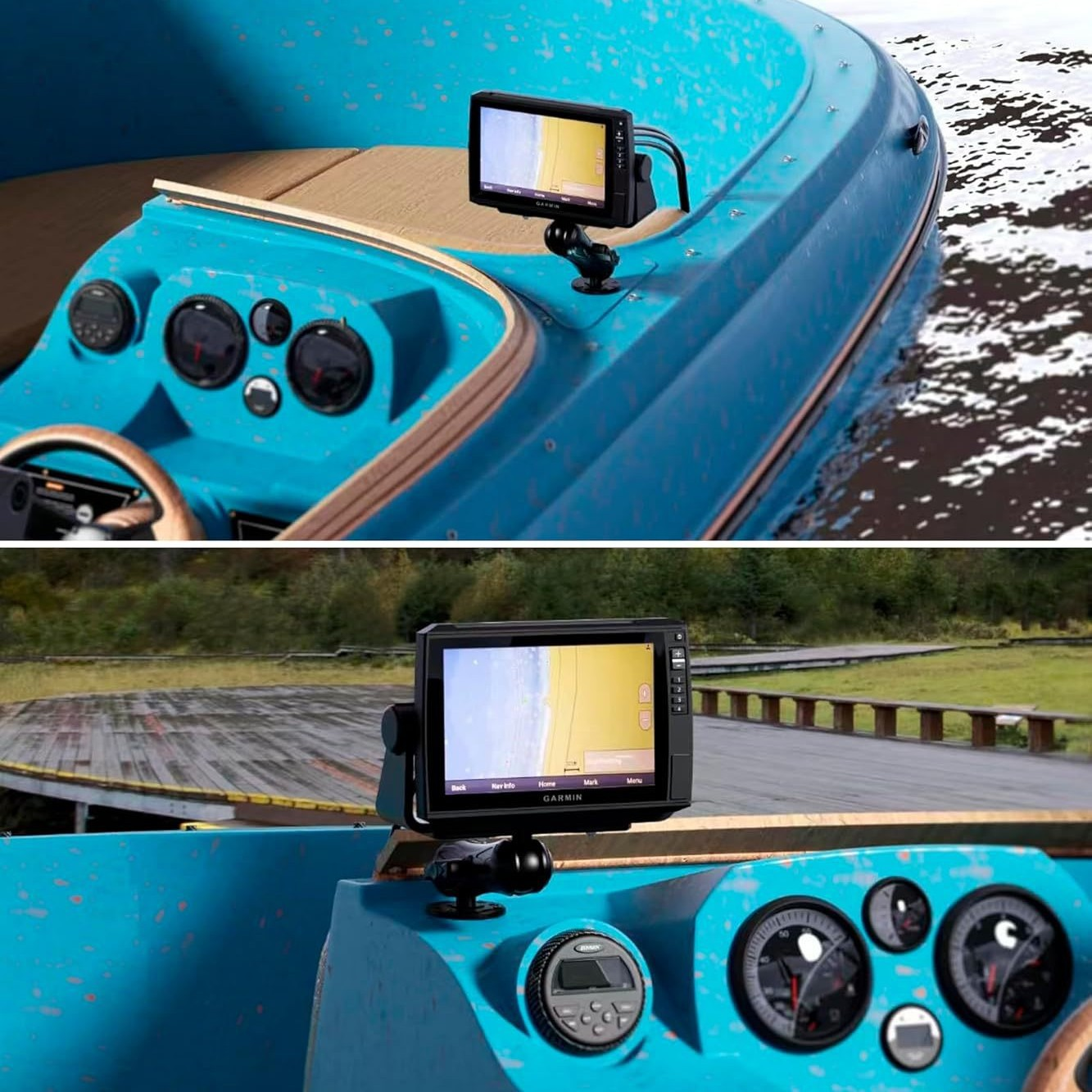 حامل مكتشف السمك مقاس 1.5 بوصة - مراجعة Fish Finder Mount وسعره