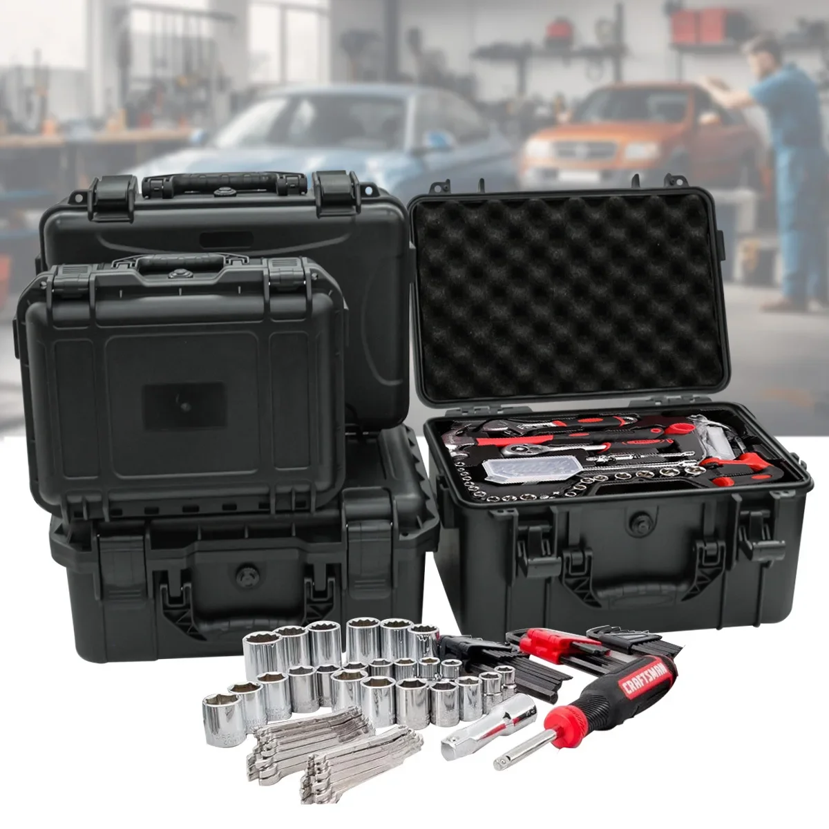 1 صندوق أدوات محمول مع إدخال إ - مراجعة Fish Finder Case وسعره