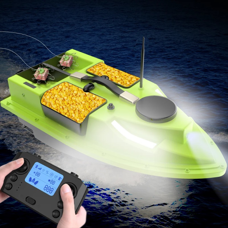 قارب طُعم D19 يعمل بنظام تحديد - مراجعة Fishing Gps وسعره