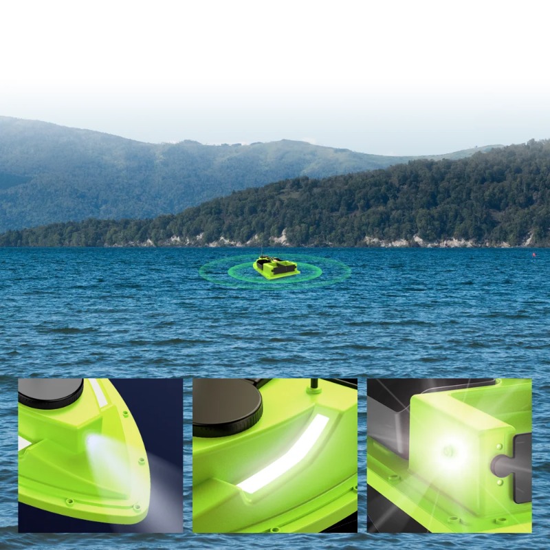 قارب طُعم D19 يعمل بنظام تحديد - مراجعة Fishing Gps وسعره