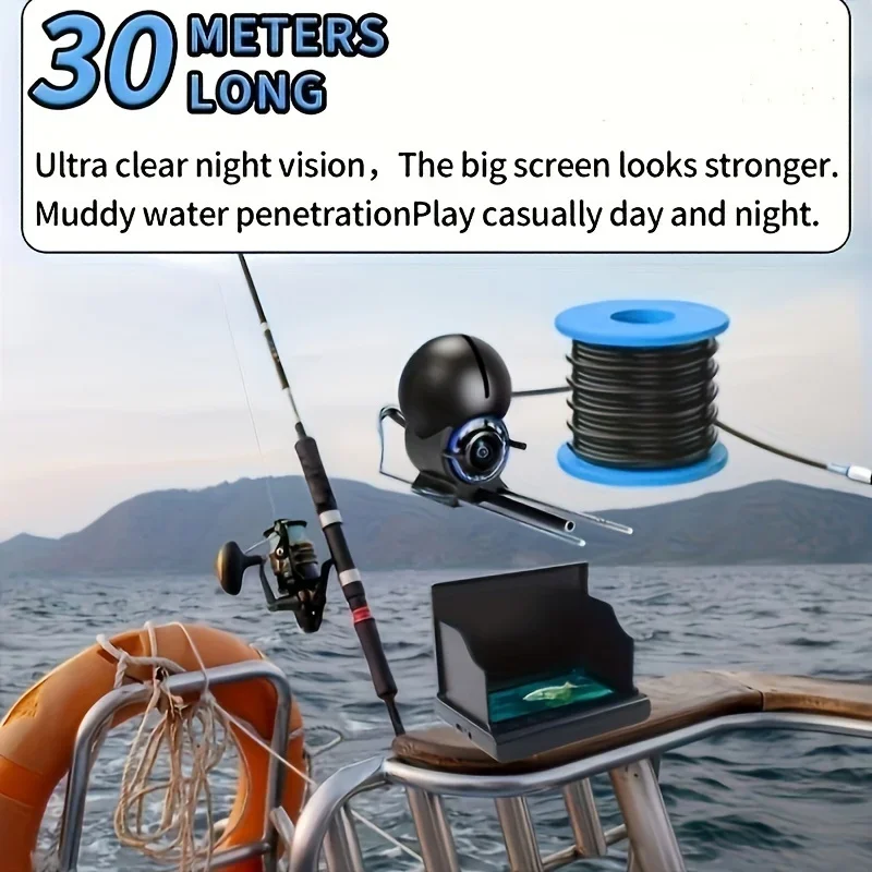 كاميرا صيد تحت الماء مع شاشة ع - مراجعة Fishing Depth Finder وسعره