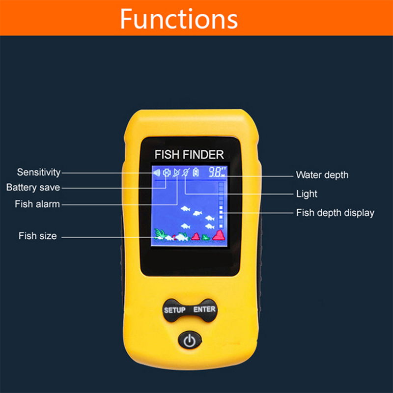 جهاز كشف الأسماك لاسلكي جديد و - مراجعة Fish Finder Transducer وسعره